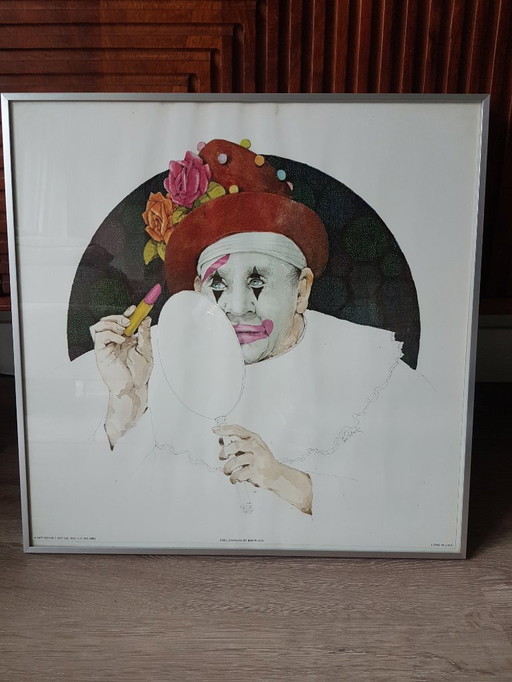 Ben Black - Beautiful Lithograph "Rose Chapeau" /1977 USA