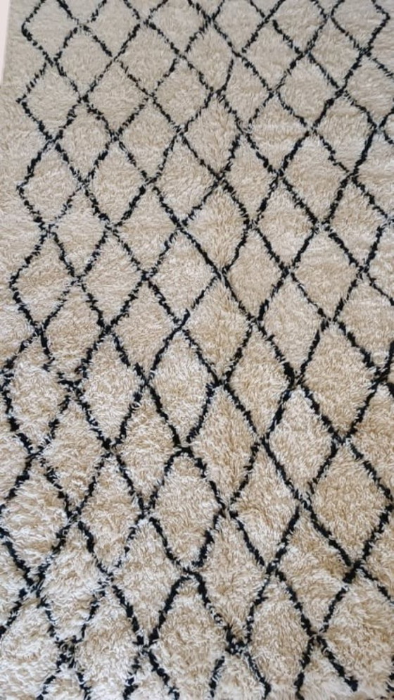 Image 1 of Tapis berbère en laine vierge Tapis marocain - 274 x 150 cm 300 x 200 m Type B21.3