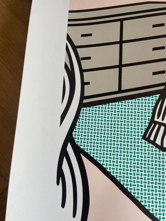 Image 1 of Roy Lichtenstein (1923-1997), Interieur met waterlelies, 1991, copyright Estate of Roy Lichtenstein/DACS 2000, Gedrukt in Groot-