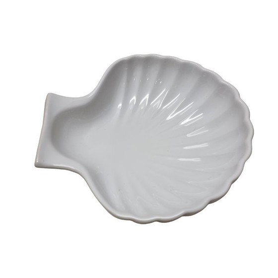 Image 1 of Ciotola vintage in ceramica a forma di conchiglia