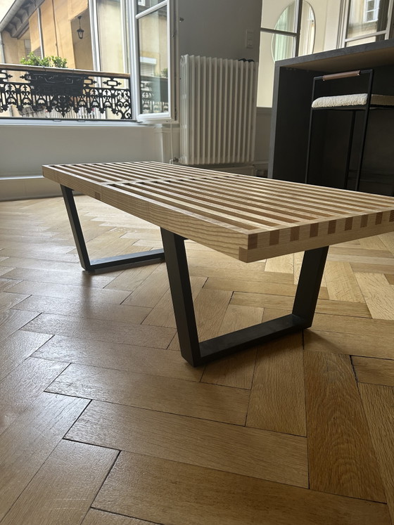 Nelson bank van Vitra - 122 cm – Kuipstoelen, Wood (photo 4 of 5)