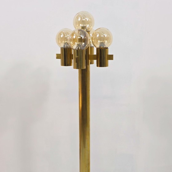 Image 1 of Lampada da terra Hans-Agne Jakobssen sputnik in ottone degli anni '60