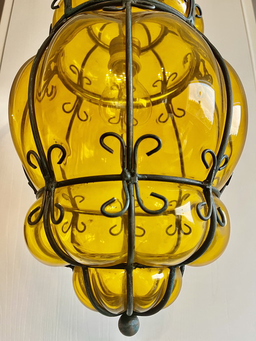 Venezianische mundgeblasene Glaslampe