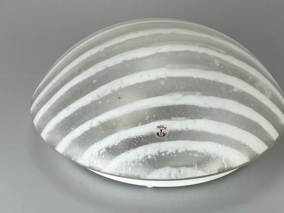 Image 1 of 70s Peill & Putzler Plafoniere ceiling lamp glass space design lamp 70s