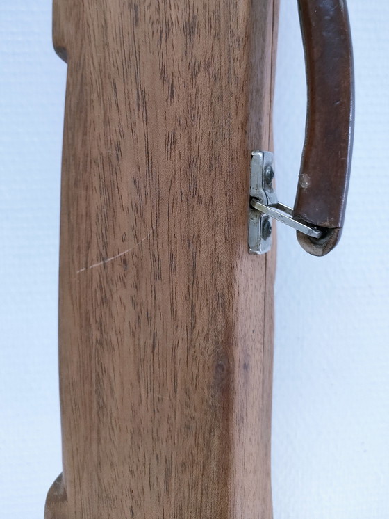 Image 1 of boîte bois queue billard sculpturale