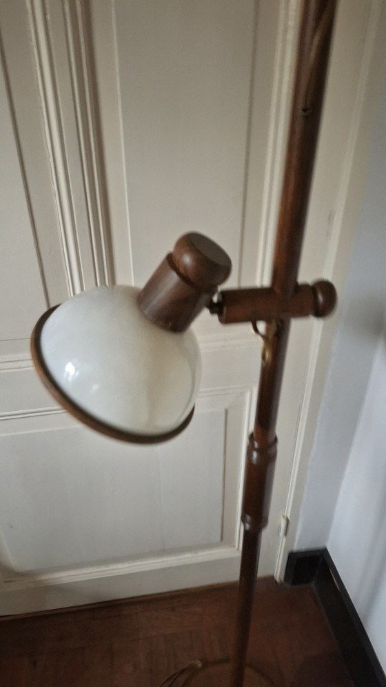 Steinmetz-Eichenpilz-Stehlampe – Steinhauer, Stehleuchten, Plastic, Wood (photo 11 of 14)