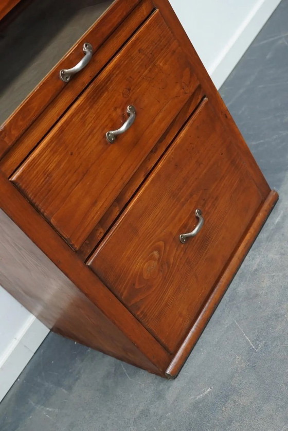 Image 1 of Mobiletto alto da merceria in pino tedesco d'epoca, anni '50