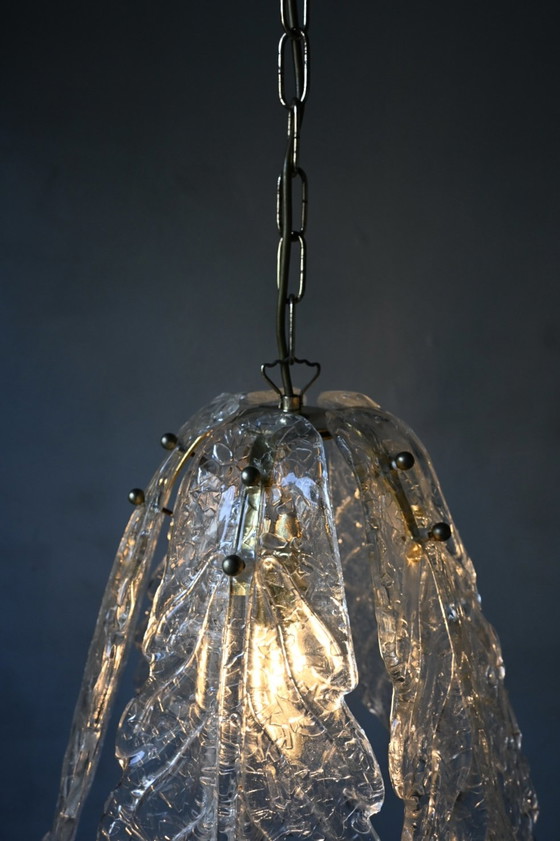 Image 1 of Lámpara de araña italiana Sylcom Light de cristal de Murano.