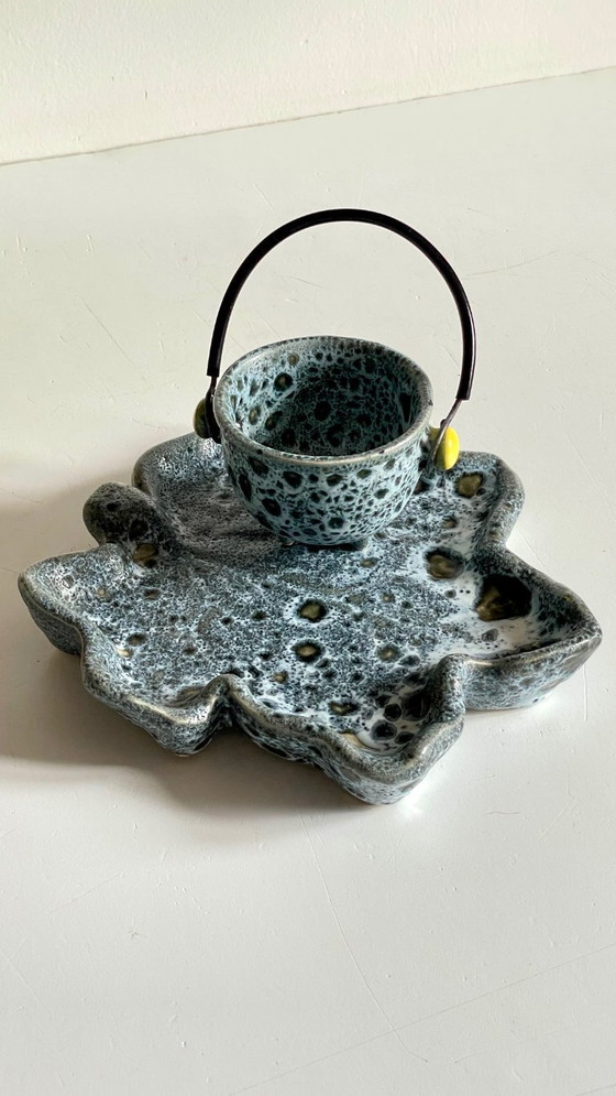 Image 1 of Piatto portaoggetti in ceramica vintage VILLAURIS