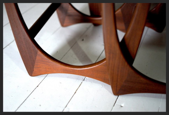 Coffee Table / Nesting Tables / G-Plan / Set of 3 / vintage / mid-century / teak, Wood, Brown (photo 3 of 14)