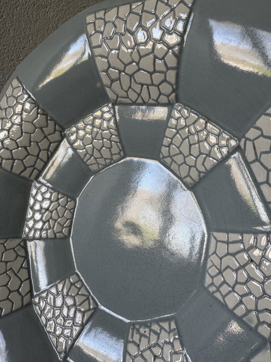 Image 1 of Plato con base de cerámica Art Déco