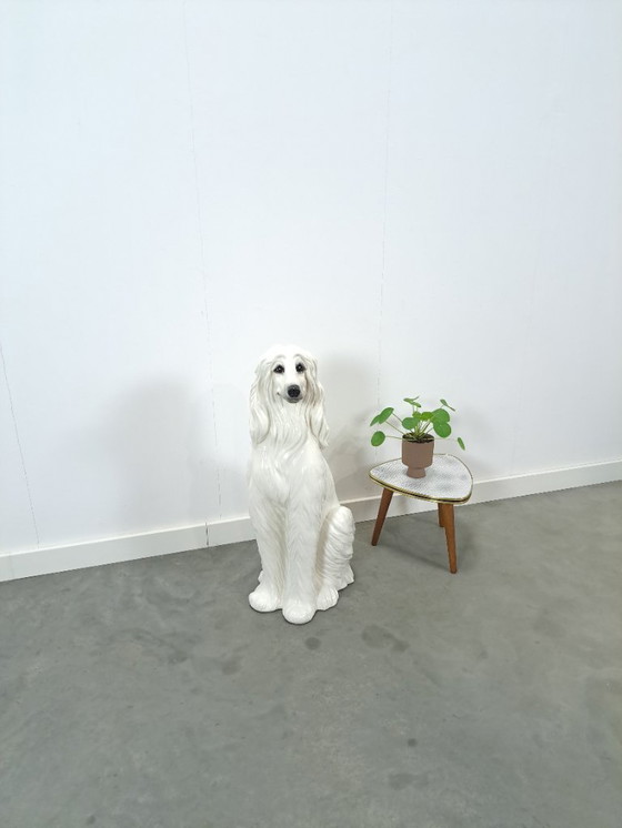 Image 1 of Large Italian ceramic statue of a dog