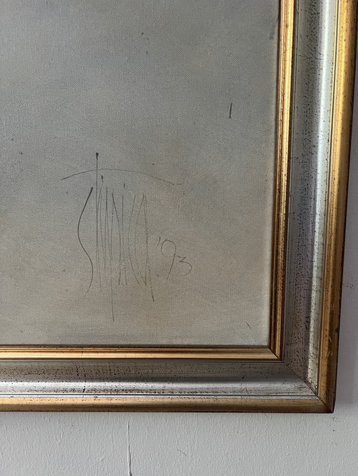 Large oil painting 200 x 160cm Sylt Abstract Canvas