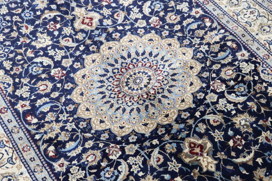 Image 1 of Alfombra persa original anudada a mano Nain 9 LA Fine con seda 190 x 128 cm Top condition