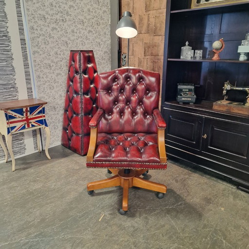 Chesterfield Gainsborough office chair - Antique Red