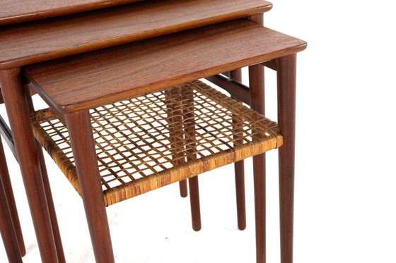 Image 1 of Set nesting tables bijzettafels Deens 'Sunds' vintage