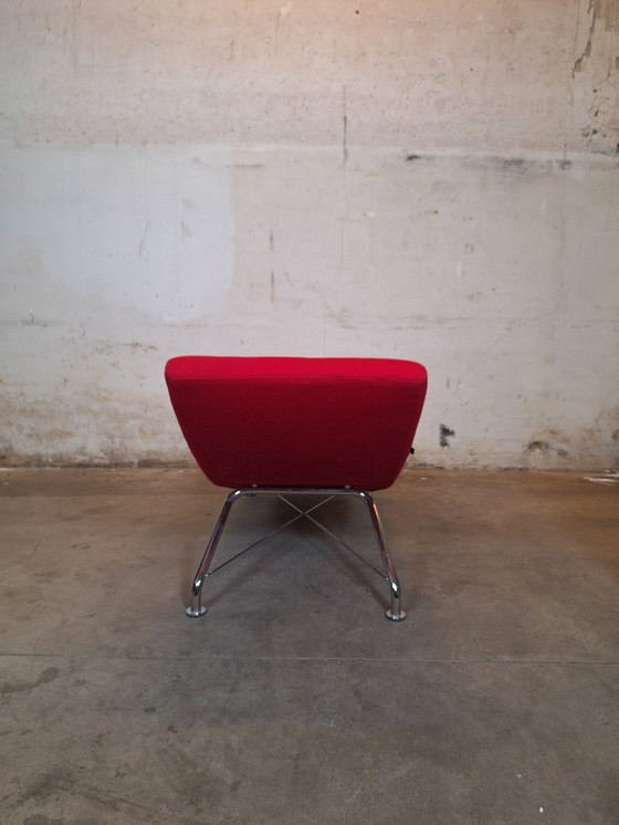 Image 1 of Chaise Longue Softline Sense in tessuto rosso