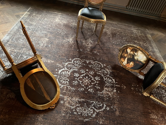 Tappeto di design Louis De Poortere Fading World Tappeto a medaglione – Ebano – 280 × 360 cm (photo 4 of 15)