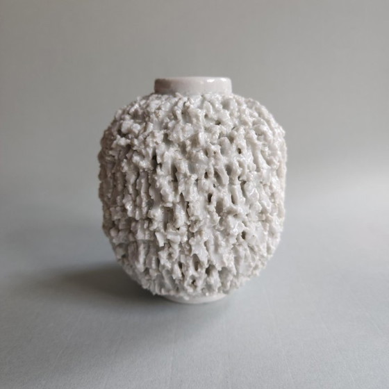 Image 1 of Gunnar Nylund Chamotte -Hedgehog vase