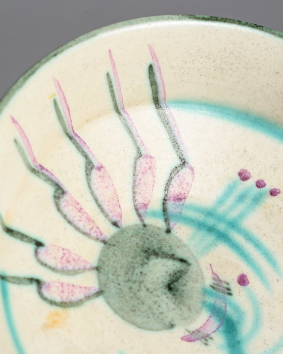 Image 1 of Margarete Heymann-Löbenstein Haël-Werkstätten Art Deco Ceramic Footed Bowl 1930s