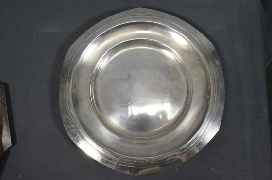 Vintage French Silver-Plated Serving Platters, Assembled Set of 3 – Crockery (photo 5 of 11)