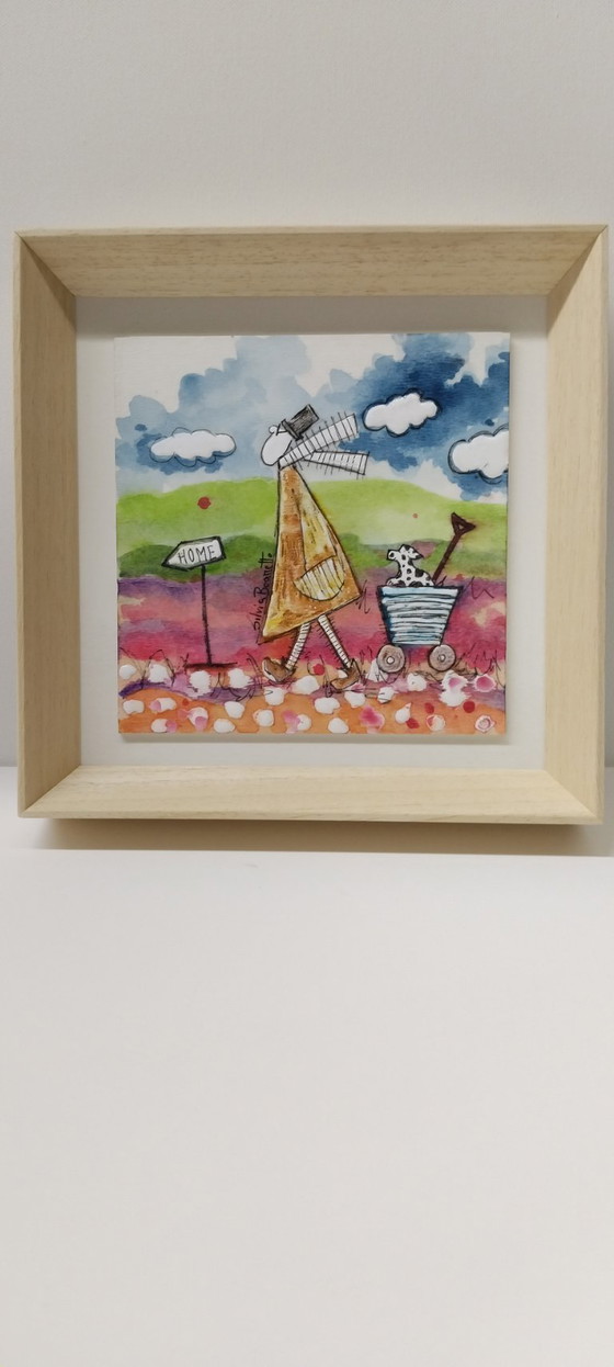 Image 1 of PEINTURE ORIGINALE ENCADRÉE