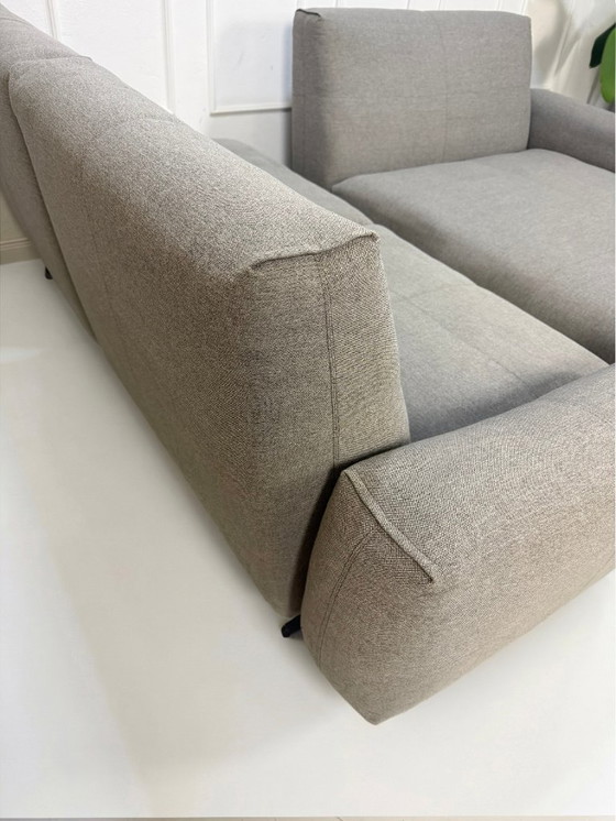 Image 1 of Canapé d'angle design Rolf Benz 50 en tissu gris