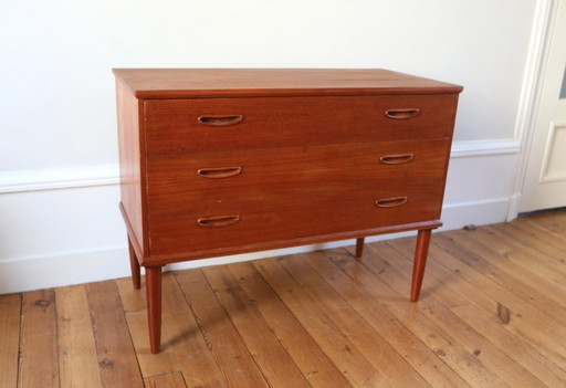 Commode scandinave vintage en teck danemark, 1960