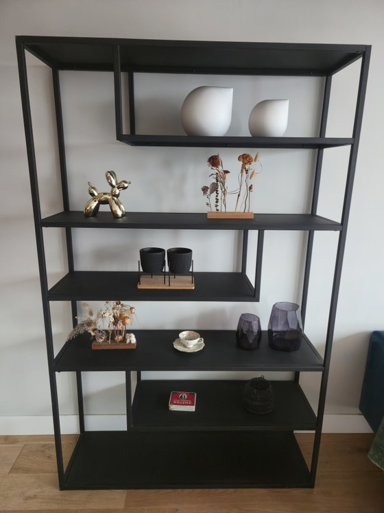 WOOOD Teun XL – Armoire à compartiments, noire – Bibliothèques, Metal (photo 4 of 5)