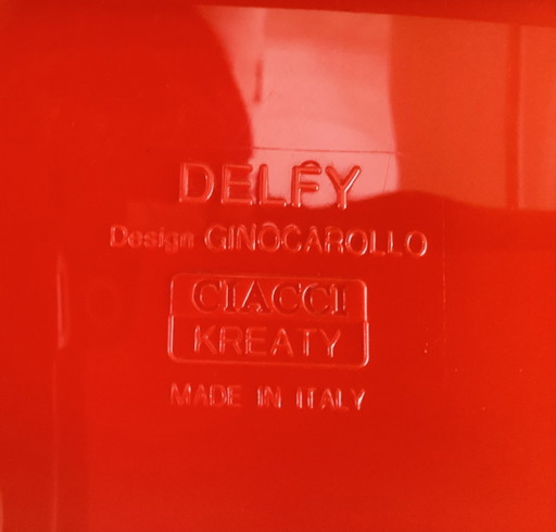 Rode Delfy stoel clone