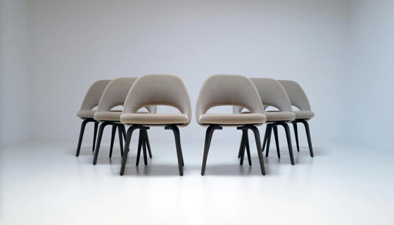 Image 1 of Eero Saarinen "Konferenz"-Stühle für Knoll International, 1948