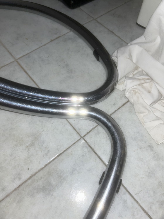 Image 1 of Tavolo da salotto in vetro fumé design italiano Giotto stoppino 60/70