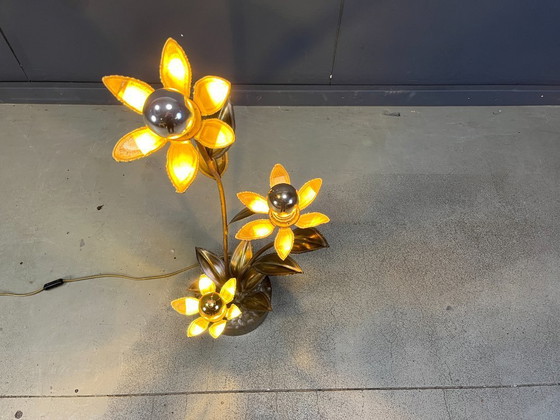 Image 1 of Lámpara de pie Lotus de Maison Jansen, años 70