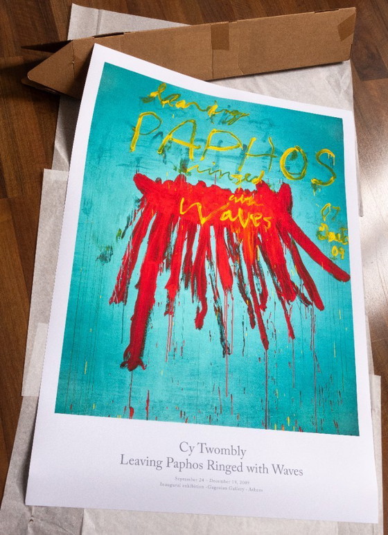 Image 1 of Leaving Paphos Ringed with Waves - Cy Twombly poster 70 x 100 cm