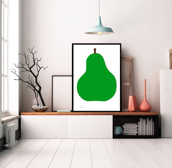 Image 1 of La Pera - Enzo Mari Serie della Natura 1963 - Poster 70 x 100 cm