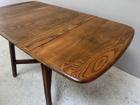 Image 1 of Ercol 1950’s ‘Old Colonial 377” Blue Label Drop Leaf Table