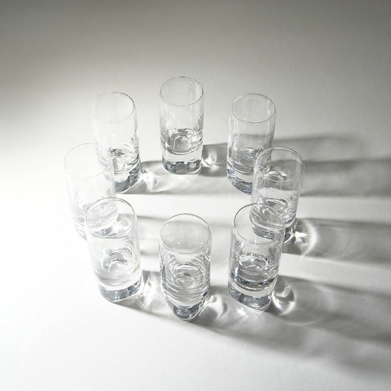 Image 1 of 8 “Pitagora Highball” glasses by Marco Zanuso for Arnolfo di Cambio, 1970s