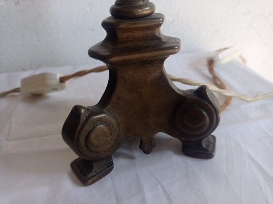 Lamps - Bronze - Transformed Candelabras – Table lamps, Textile (photo 19 of 38)