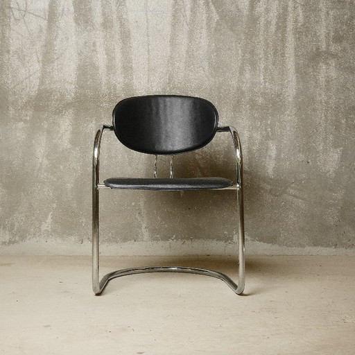 Effezeta (attrib.) - Raro set di otto sedie a sbalzo - 1980 circa - Italia