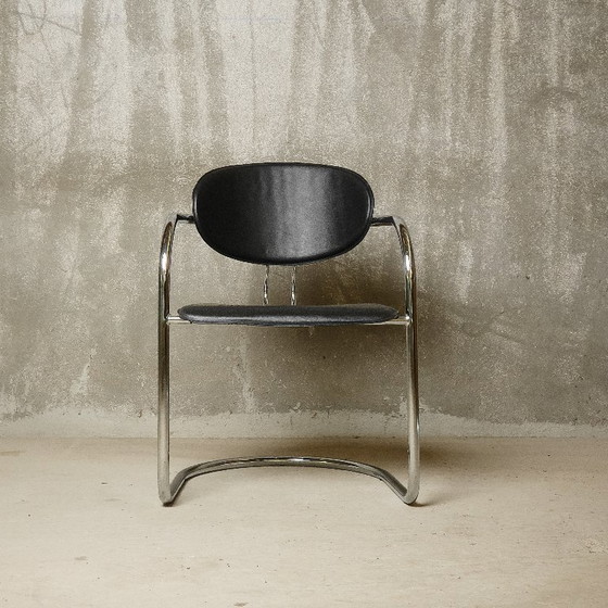 Image 1 of Effezeta (attrib.) - Raro set di otto sedie a sbalzo - 1980 circa - Italia