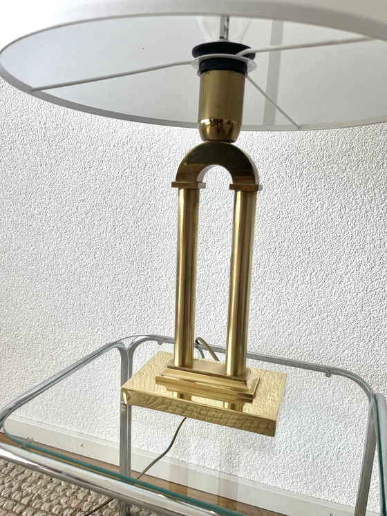 Image 1 of Vintage Brass Table Lamp – Hollywood Regency Style