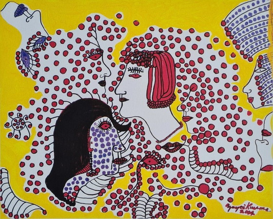 Image 1 of After Yayoi Kusama, Girls Aaa , Lithograph, 1990s