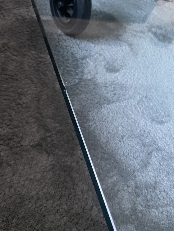 Image 1 of Tavolino in vetro Fontana Arte Tavolo Con Ruote