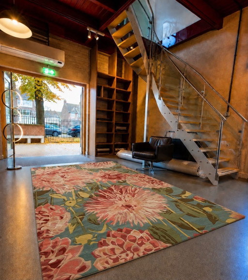 Brink en Campman Harlequin Dahlia Coral rug 250 x 350 NEW – Brink & Campman, vloerkleden en tapijten, Wool