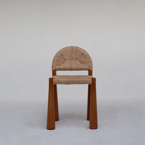 Image 1 of Set mit 6 Alessandro Becchi „Toscanolla“ Esszimmerstühlen für Giovannetti