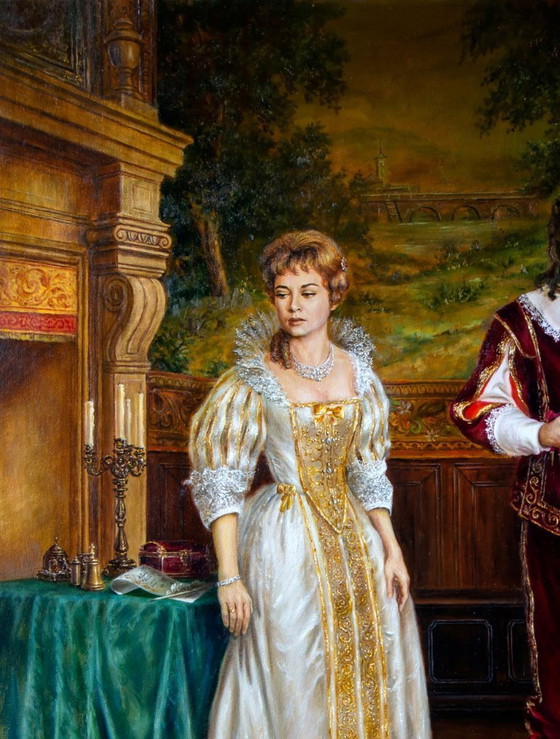 Original Oil Painting And Don't Forget The Pendants - Based On A. Dumas's "The Three Musketeers" (photo 4 of 7)