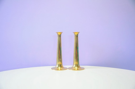 Set X2 Bougeoirs en Laiton Hans Bølling