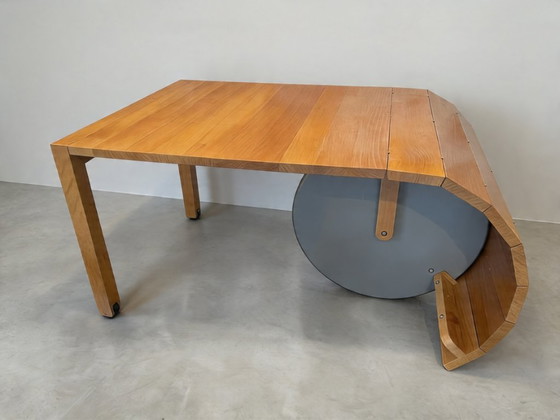 Image 1 of 🔴 OFERTA - Mesa Atelier - Mesa extensible de diseño único hecha a medida (98-197 cm) - Madera de haya