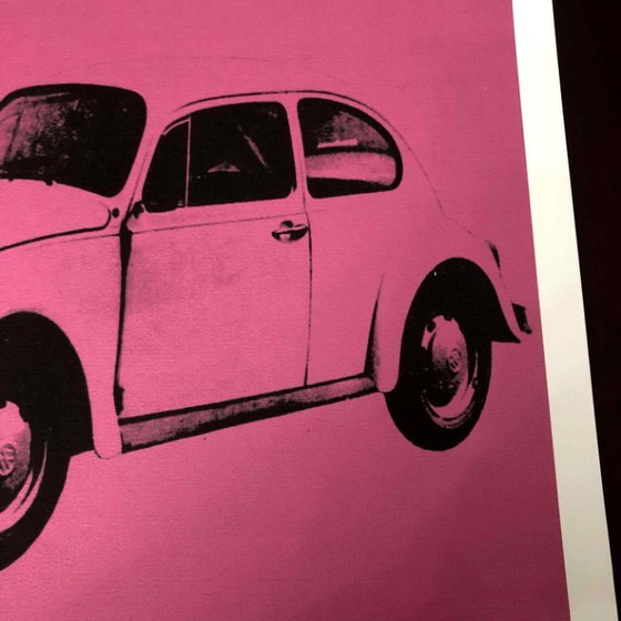 1990s After Andy Warhol Pink Lithograph "Numbered And Signed On Plate" Lithograph – Lithographs & prints (photo 10 of 11)