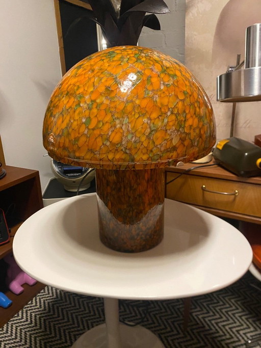 Lampe de table en verre vintage Peil&Putzler